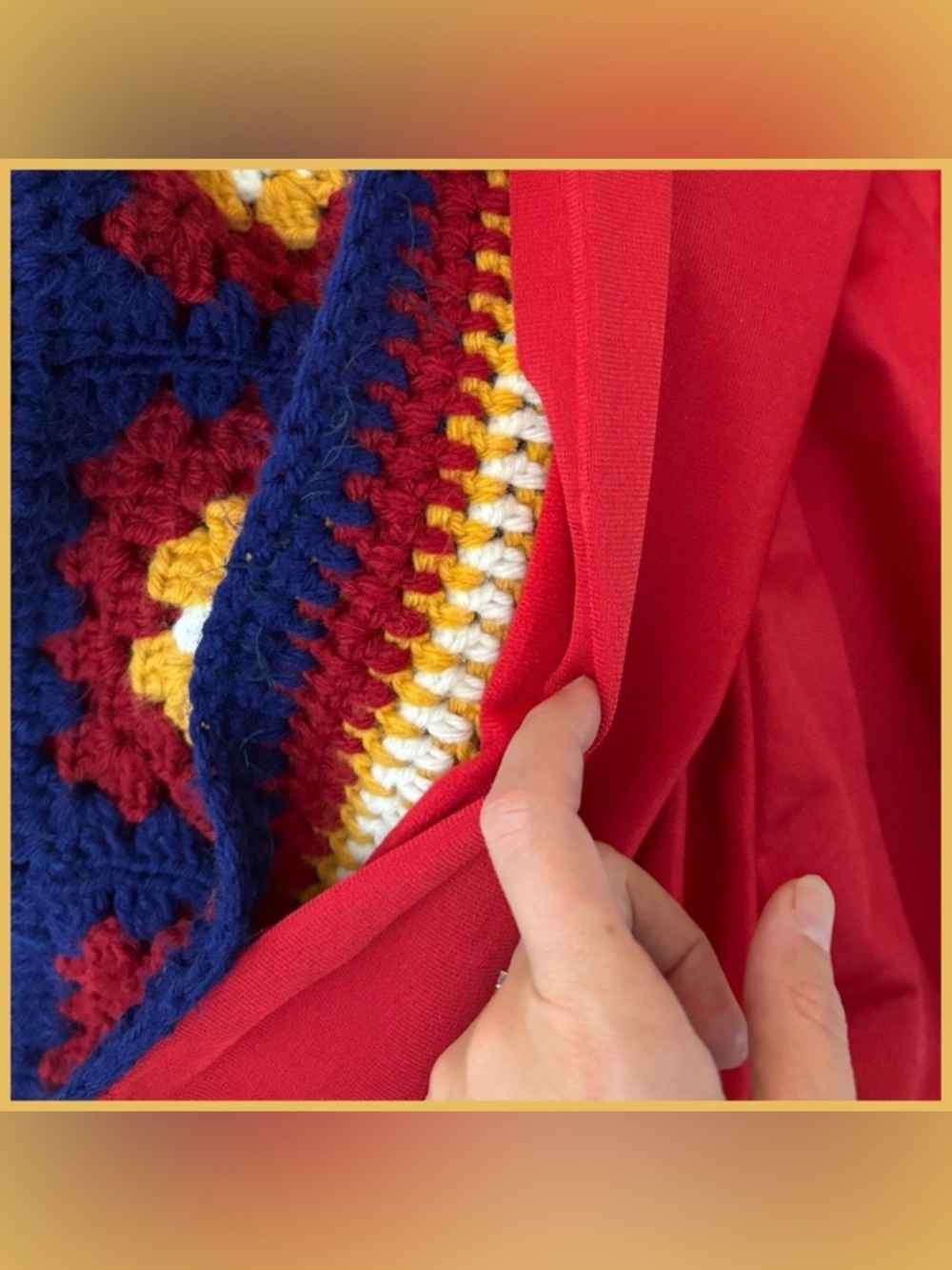 Handmade Granny Square Sweater - Picture 9 of 10